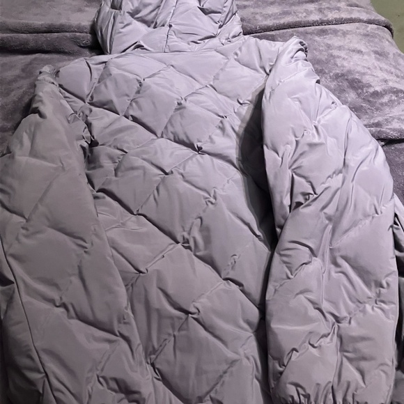 Uniqlo puff tech women’s xl parka gray - Picture 2 of 3